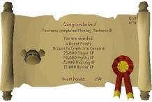 Monkey Madness II QUEST Completion